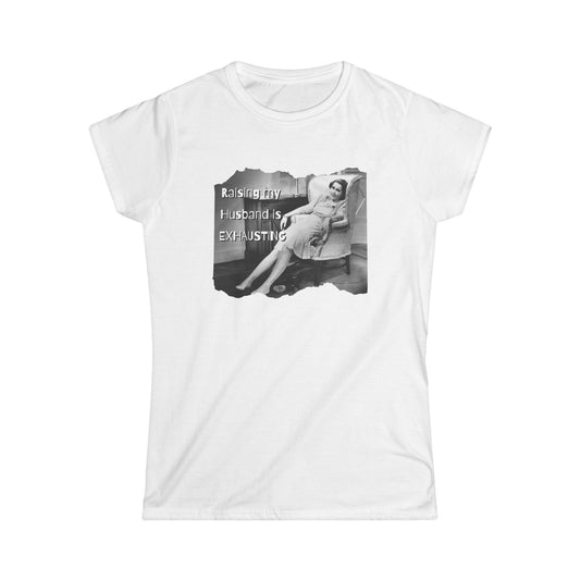 Exhausted Wife Funny T-Shirt