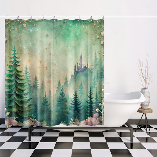 Fantasy Forest Shower Curtain w/12 Hooks