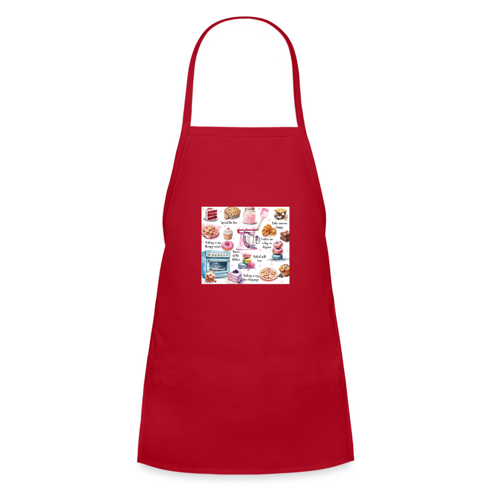Mini Baking Apron - red