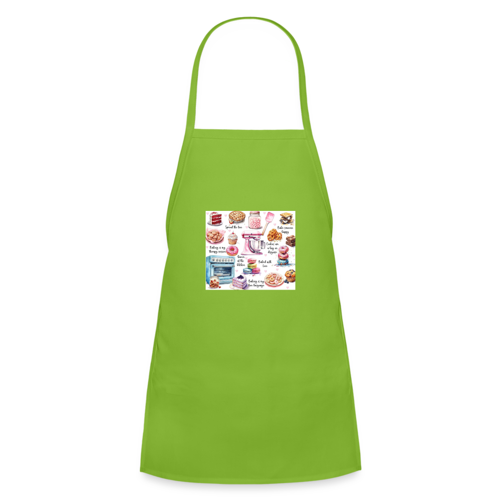 Mini Baking Apron - lime green