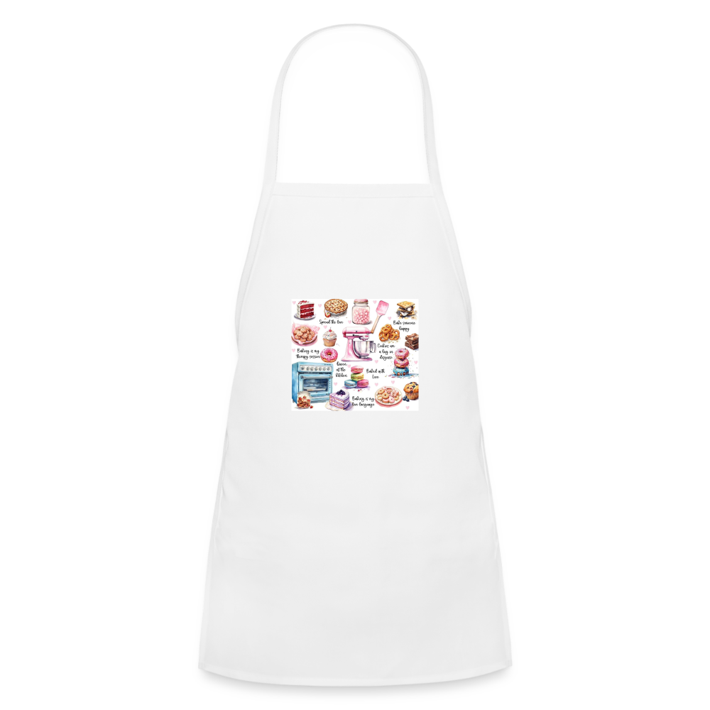 Mini Baking Apron - white