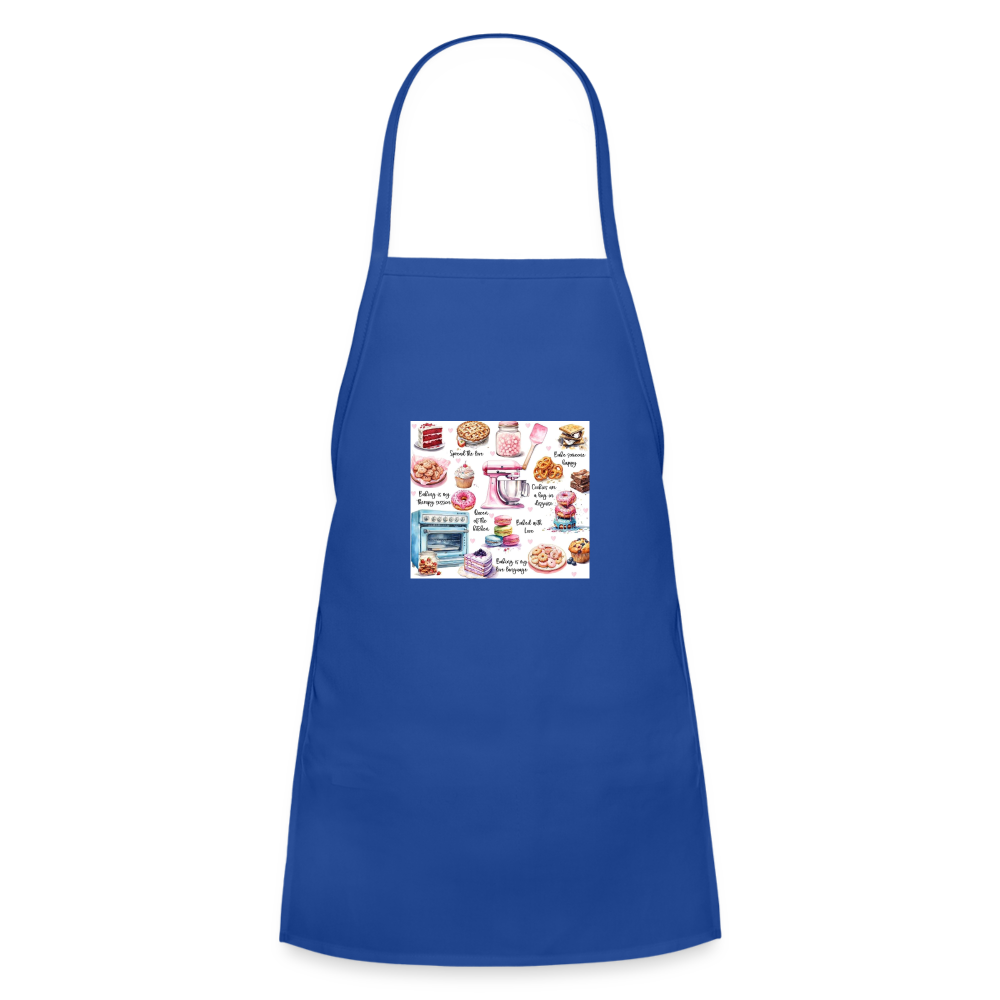 Mini Baking Apron - royal blue