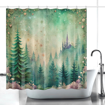 Fantasy Forest Shower Curtain w/12 Hooks