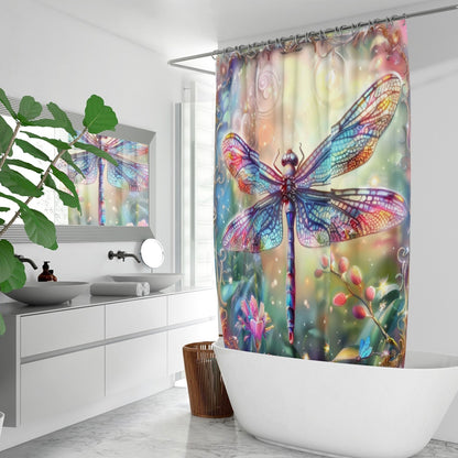 Dragonfly Dream Shower Curtain w/12 Hooks