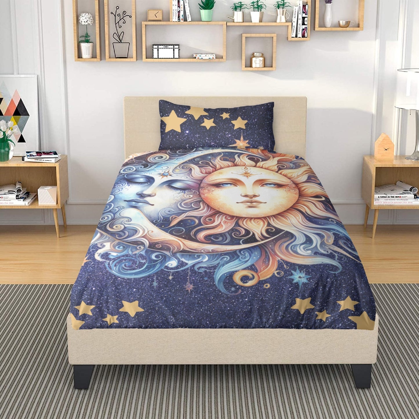 Celestial Polyester Bedding Set