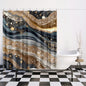 Black & Gold Marble Shower Curtain