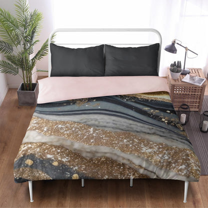 Black & Gold Bedding Set