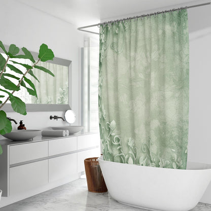 Emerald Garden Shower Curtain w/12 Hooks